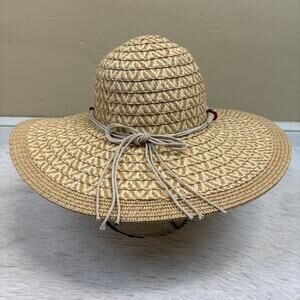 Panama Jack Women's Paper Braid Woven Beach Sun Hat One Size